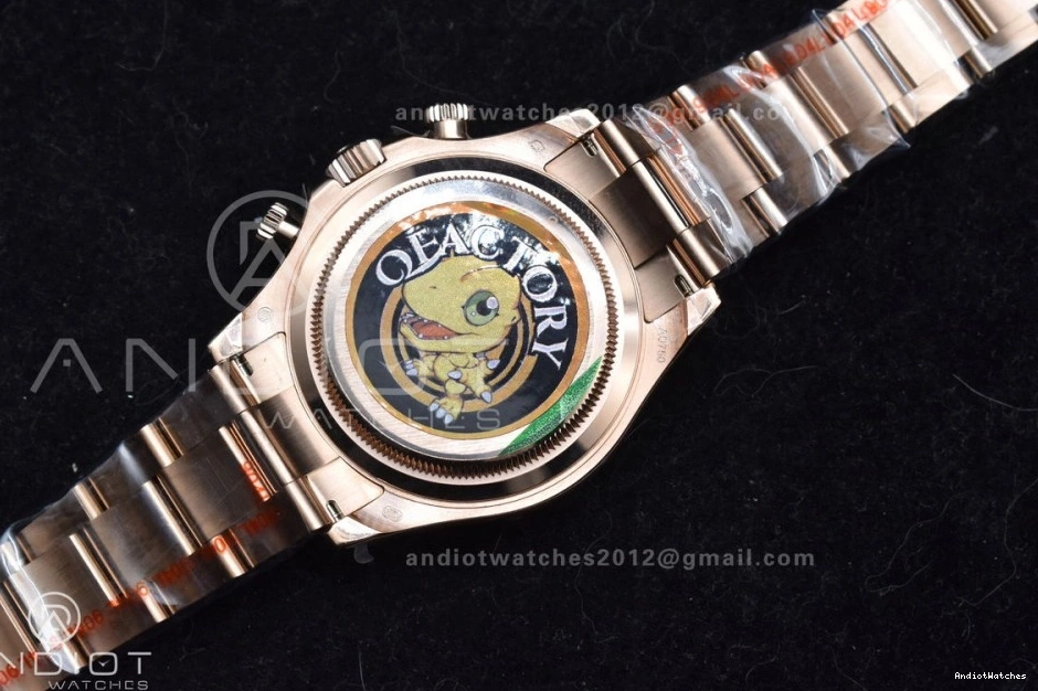 Best AllSeason Daytona RG RG QF Dial SH4130 on 1:1 V3 Bracelet 116505 Black Weight) 738 (Gain Edition 0128